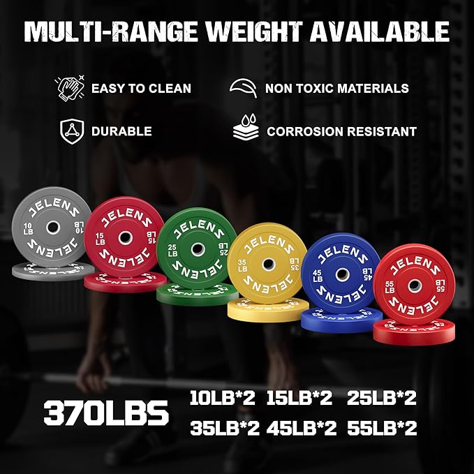JELENS Smith Machine for Home Gym, Multi-Function M12 Power Cage with Cable Crossover System, Squat Rack with Smith Bar and More Attachment