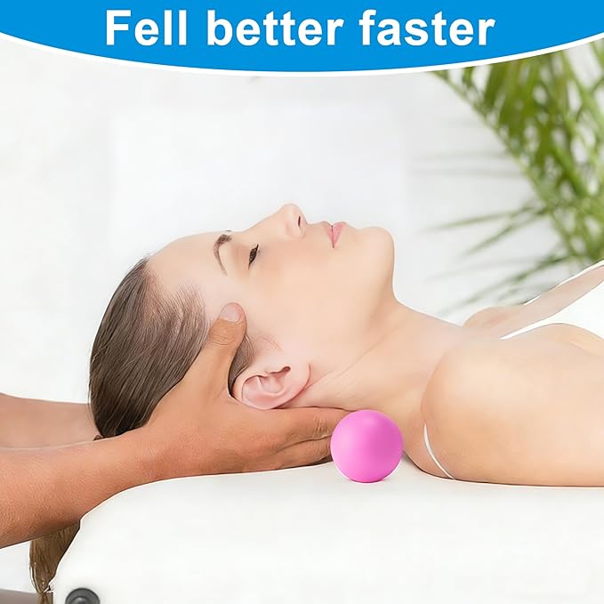 Peanut Massage Ball-Double Lacrosse Massage Ball, Mobility Ball for Myofascial Release,Yoga Therapy,Trigger Point Therapy,Muscle Knots and Acupoint Massage (Grey Firm Ball)