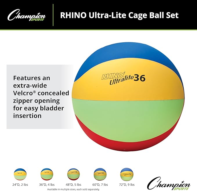 Champion Sports Rhino Lite Cage Ball Set