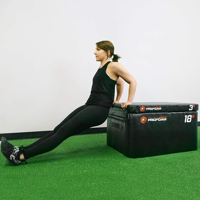 Meister PROFOAM Plyo Boxes - Foam Plyometric Jump Boxes for Professional Gyms
