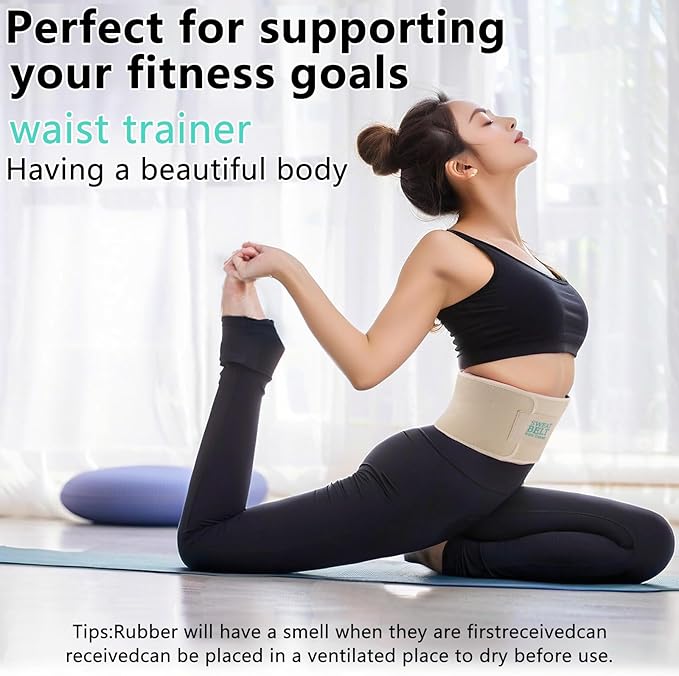Lisacool Waist Trainer for Women Lower Belly Fat,Waist Sweat Band for Women,Belly Band Sweat Belt,Stomach Wrap,Body Shaper