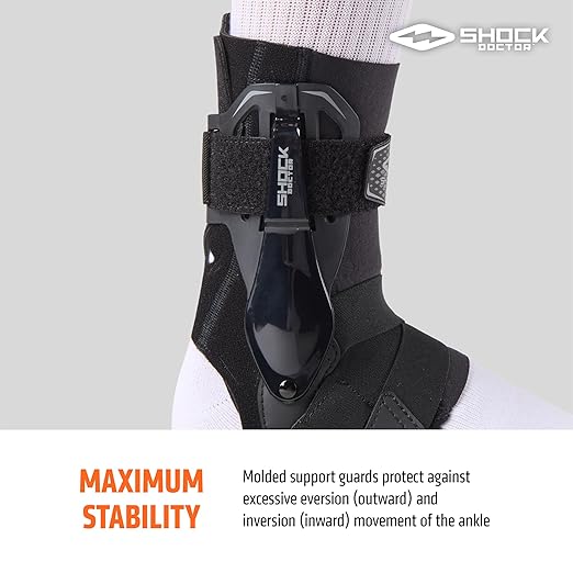 Shock Doctor L3 ZR Ankle Brace Right Black L