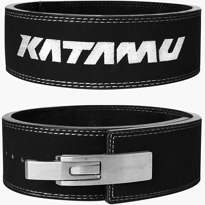 Katamu Premium 13mm Leather Weightlifting Belt - For Powerlifting, Weightlifting and Squat Lifting - Katamu Lever Belts
