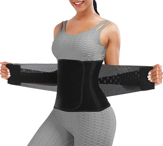 ChongErfei Waist Trainer Belt for Women Man - Waist Trimmer Ab Belt - Tummy Control Body Shaper