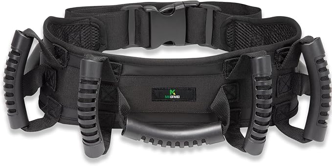 Gait Belt Transfer Belt with Handles, Medical Safety Gait Belts for Seniors, Quick Release Buckle Gate Belts Lift Belt for Elderly, Bariatric, Handicap, Physical Therapy