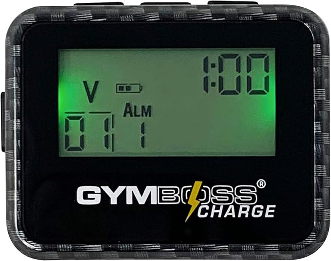 Gymboss Charge Interval Timer and Stopwatch & Watchstrap - Bundle