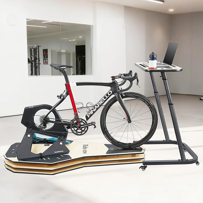 RideNow Bicycle Cycling Rocker Plate for Indoor Training, Bike Trainer Platform, Trains Core and Other Muscles, Adjustable Contact Points