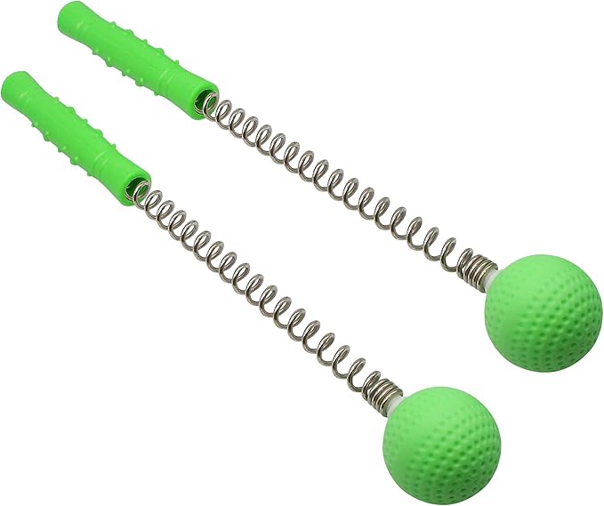 SinLoon Massager Ball Hammer(2-Pack) Hammer Stick Manual Beat Golf Ball Massager Back Shoulder Massage Full Body Reduce Fatigue Pain (Green)