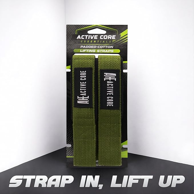 Lifting Wrist Straps for Weightlifting, Weight Lifting Straps Gym Strength Training, Neoprene Padded Wrist Support, Deadlift Straps for Men & Women, 22.5 Inch Cotton