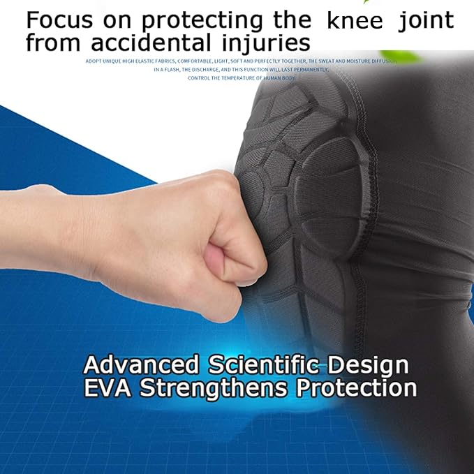 Kids Youth 5-15 Years Padded Arm Knee Sleeve Compression Leg Protective