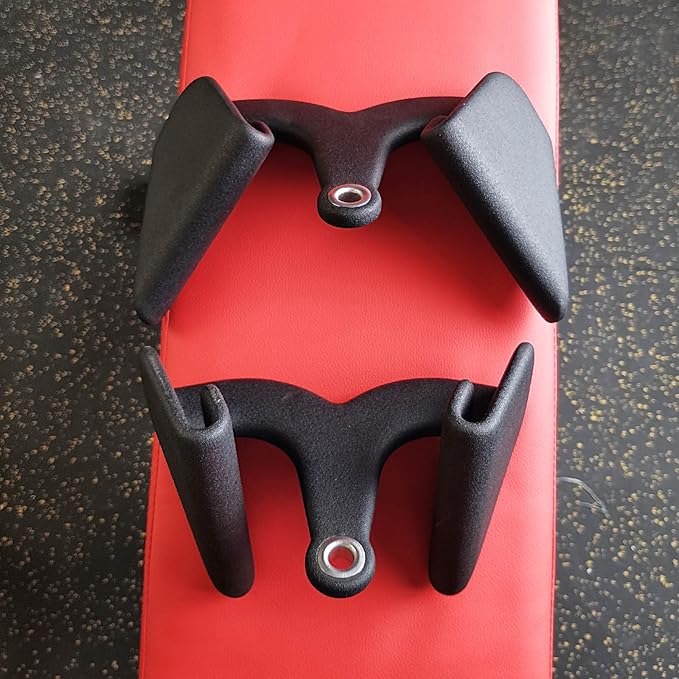 LAT Pull Down Bar for Cable Machine, LAT Pulldown Attachments T-bar V-bar Cable Attachment for Gym, Back Tricep Strength Training Handle