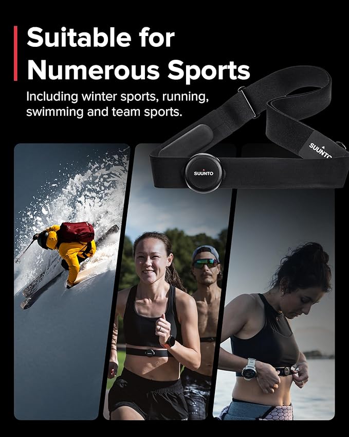SUUNTO Smart Heart Rate Belt: Superior Tracking of Heart Rate, Comfortable fit