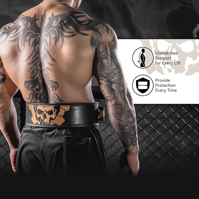 Lever Lifting Belt for Man and Women, Weightlifting with Adjustable Heavy Duty Buckle, Professional Weight Lifting Belt