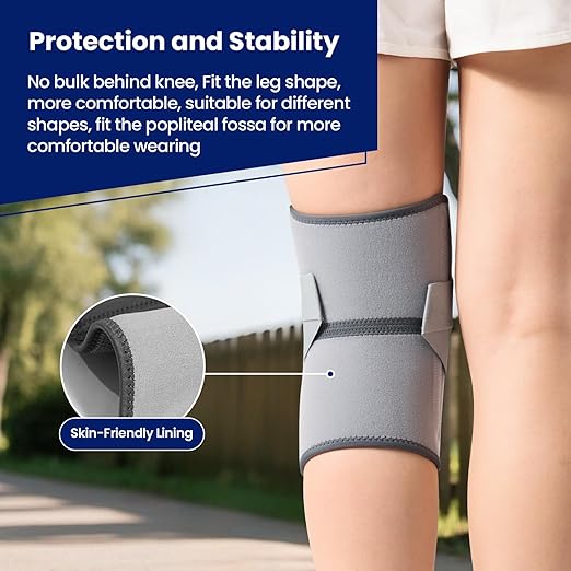 JOMVD Knee Brace for Knee Pain, Meniscus Tear, Adjustable Knee Support with Side Spring Stabilizers for ACL,Meniscus Tear, Arthritis, Patella Stability, Knee Pain Relief, Women and Men,XX-Large