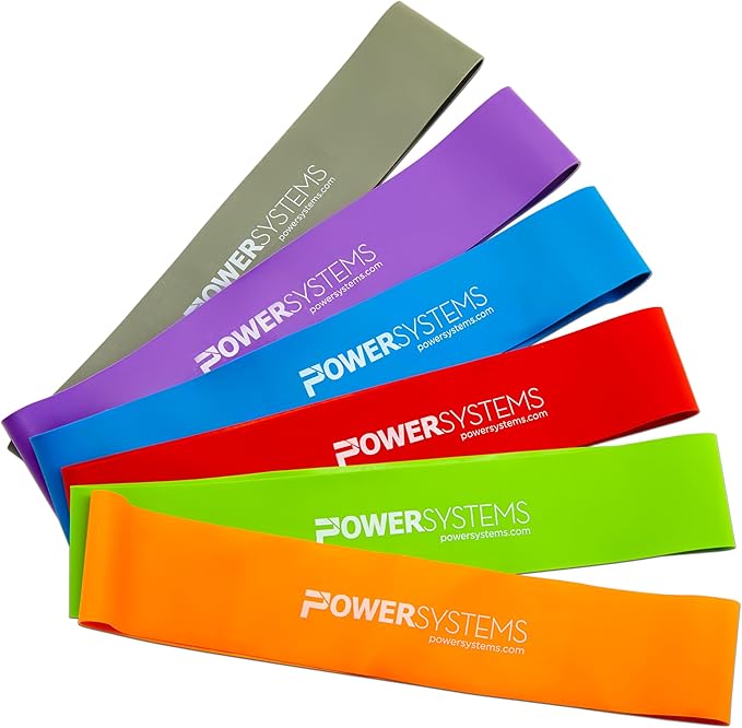 Power Systems Mini Versa Loop – 9" Commercial Grade Exercise Resistance Band for Working Out, Elastic Band for Physical Therapy, Strength, Fitness Training at Home or Gym