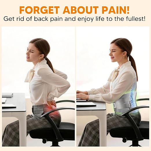 arboleaf Back Brace for Men & Women Lower Back - Heated Lumbar Support Belt with Heat Pad for Pain Relief, Office Work, Gym, Heavy Lifting Size XL (Waist 36"-39")