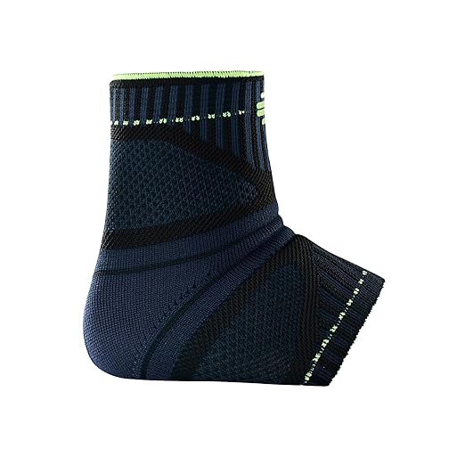 Bauerfeind Sports Ankle Support Dynamic - Ankle Compression Sleeve for Freedom of Movement - 3D AirKnit Fabric for Breathability - Premium Quality & Washable (S, Black)