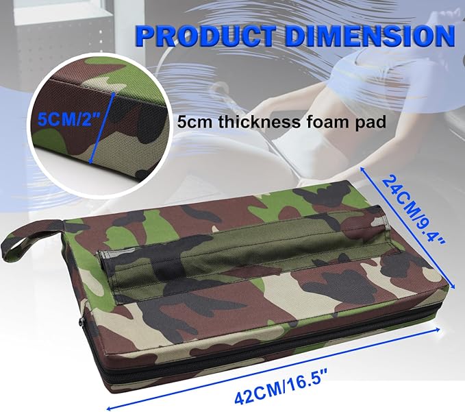 Square Hip-Thrust Pad Protective Extra Thick Foam pad for Barbell Weightlifting Hip Thrusts and Glute Bridges Workouts Home Gym Equipment