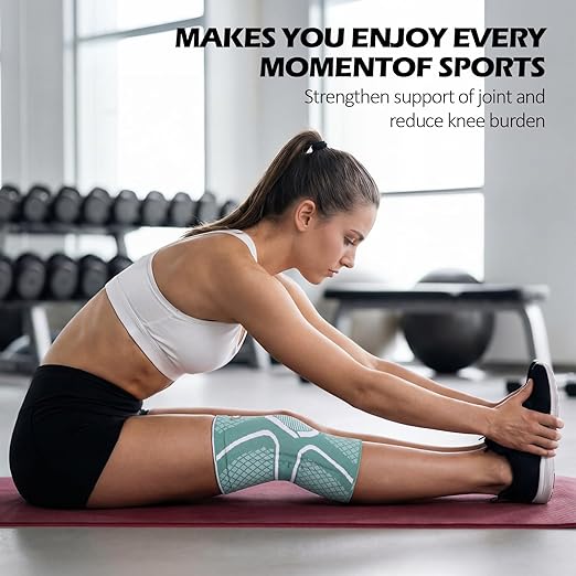 GOOGAH Knee Compression braces 2-Pack - Pain Relief Support for Arthritis, ACL & Meniscus Tears | Breathable Nylon Knee Sleeves for Men & Women | Sizes XXS-2XL