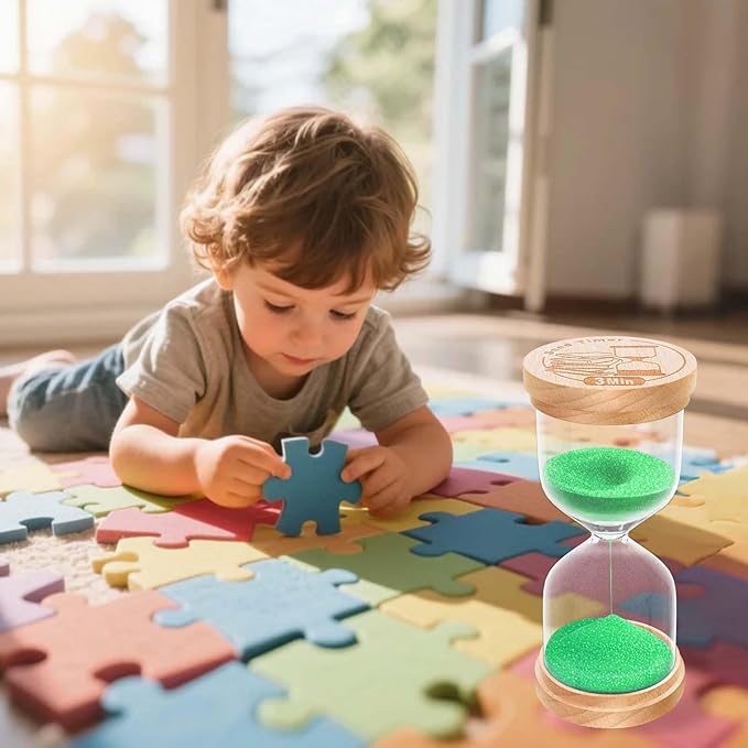 20 Minute Sand Timer Hourglass, Beech Wood Hourglass Sand Clock, Small Wooden 20 Min Hour Glass, 20 Minutes Sandglass, Reloj De Arena, Classroom, Game, Kitchen, Home, Office, Decorative