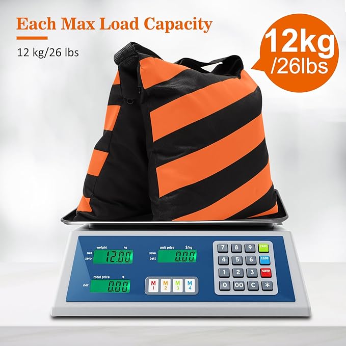 4 Packs Orange Sandbag Weight Bags for Light Stand Photography Video Equipments, Heavy Duty Saddlebags for Backdrop Stand, Photo Tripod, Canopy, Pop up Tent, Umbrella Base, Fishing Chair, Picnic Table