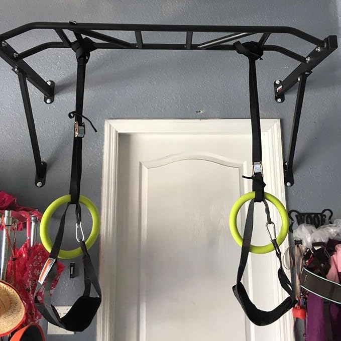 Titan Fitness HD Multi-Grip Wall Mounted Pull-Up Bar, 48" Wide Grip, Rated 600 LB, Strength Accessory