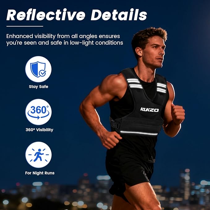 Adjustable Weighted Vest Woman Men, 6-12lb/12-18lb/20-32lb Weight Vest with 6 Ironsand Weights for Strength Training Rucking Running Walking Fitness Workout