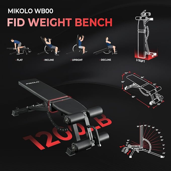 Mikolo M4 2.0 Smith Machine, 2200lbs Squat Rack with LAT-Pull Down System & Cable Crossover Machine, Training Equipment with Leg Hold-Down Attachment