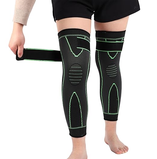 SUJAYU 2 Pack Knee Wraps for Pain Relief Women Men, Knee Compression Sleeve for Men Women, Compression Knee Brace for Arthritis Pain and Support (Green, X-Large)