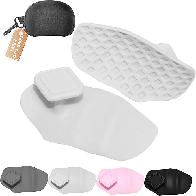 Silicone Gym Grips for Weight Lifting,Workout Gloves for Women Men Alternative,Anti Slip Gym Workout Grip,Rubber Gym Hand Grips-Weightlifting Grips Pad for Barbell,Pull Up,Ryptfit,Training