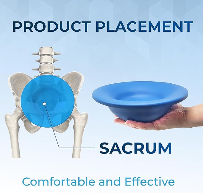 Lumia Wellness Sac Bowl - Lower Back and Hip Pain Relief, Clock Exercises, Pelvic Floor Exercises, Core Trainer Equipment for Strength & Stability, Non-Slip & Non-Marking Rubber (Blue)