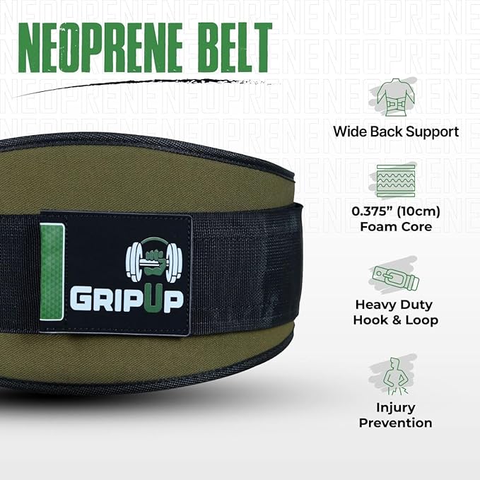 Self Locking Gym Weight Lifting Belt, 6.5” Double Locking Belt Padded Back Support, Olympic Lifting Athletes Fitness Bodybuilding Powerlifting Deadlift Squat Training for Men & Women