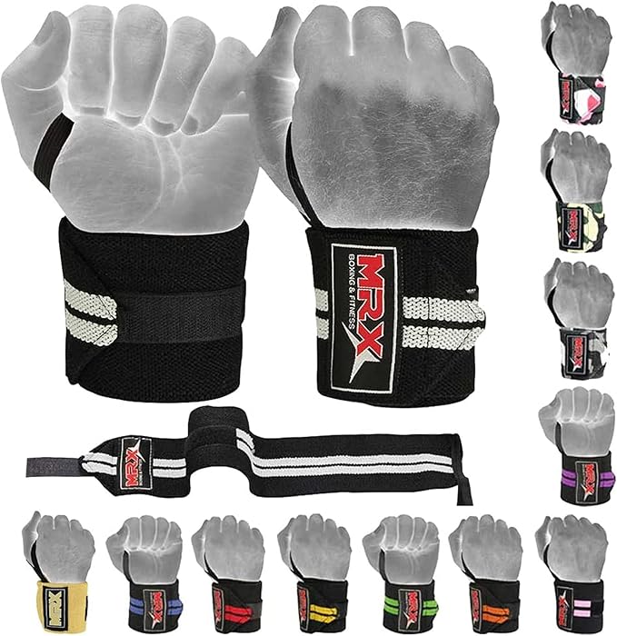 MRX Weight Lifting Gym Training Wrist Wraps for Wrist Support Bodybuilding Workout Wrap Men/Women