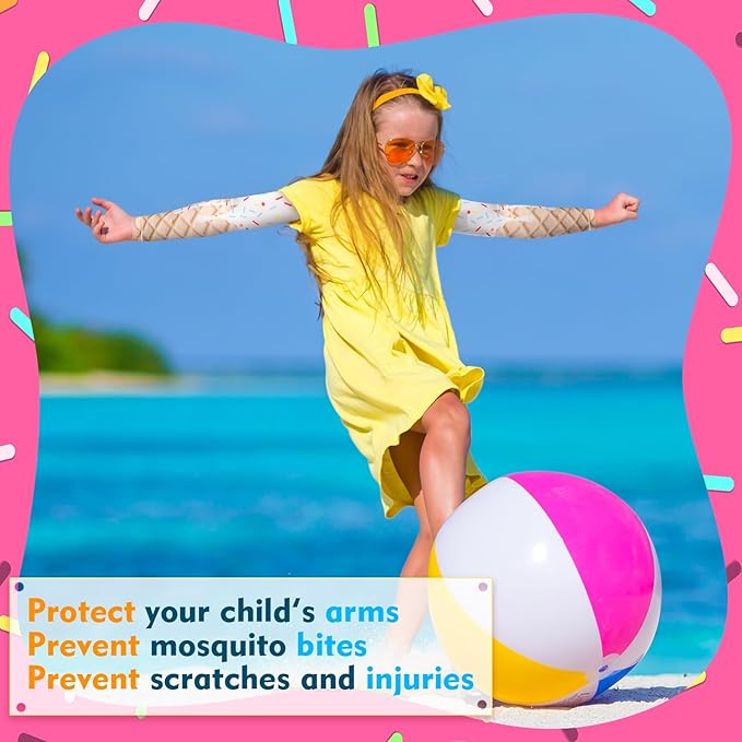 Newcotte 12 Pairs Arm Sleeves for Kids Compression Football Baseball Arm Sleeve Youth UV Protection Breathable Cooling Sleeve