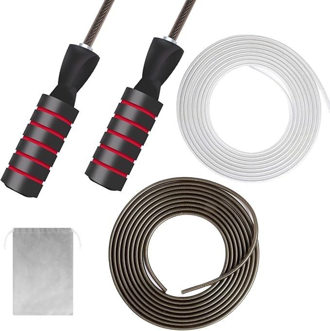 Skipping Rope, Adjustable Jump Rope for All Ages Men Women Kids Adults Suitable for Gym School Sports Outdoor and Family Exercise Classes