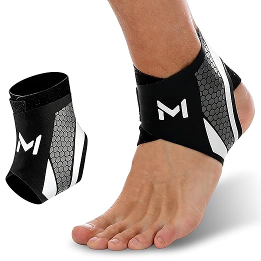 Ankle Brace Compression Support Stabilizer,Adjustable Lace-Up Ankles Sock Sports Basketball Sprain Recovery Men Women Foot Orthopedic Grade Tendonitis Protection Plantar Fasciitis Relief, Gray