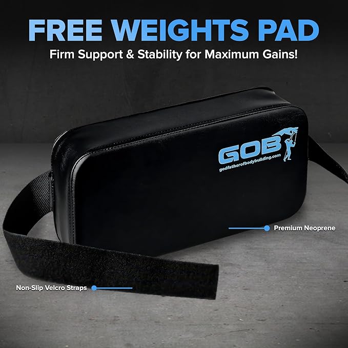 Charles Glass Gob Pad – Premium Weight Lifting Pad for Free Weights, Bench Exercises, and Chest Press Support