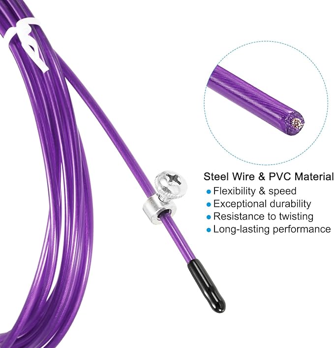 PATIKIL Speed Jump Rope Replacement Cable, Professional Skipping Rope Steel Wire Replace