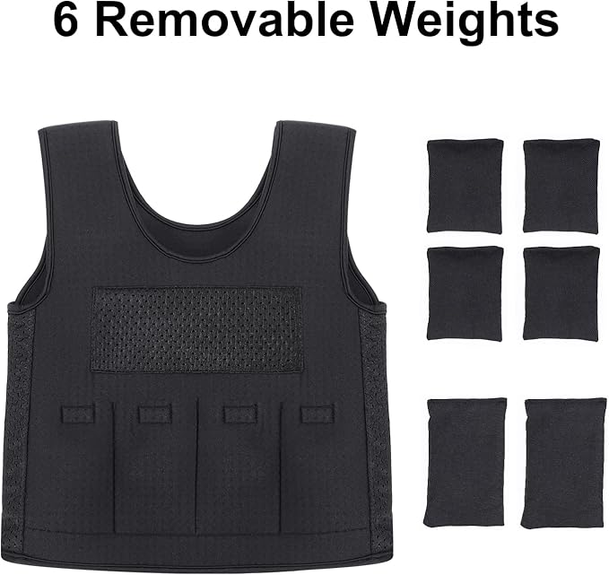 Weighted Vest for Kids(Ages 2-4, Small) – Fully Adjustable Sensory Compression Vest for Children with Autism, ADHD, SPD - Includes 2lb Removable Weights