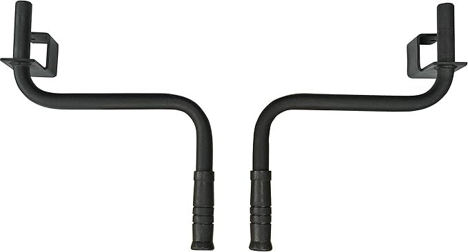 Valor Fitness Power Rack Dip Handle Attachments with Multiple Fits - Options Compatible with 2" & 2.5" Uprights and 3" Rigs with 1" Hole - Strength Training Accessory