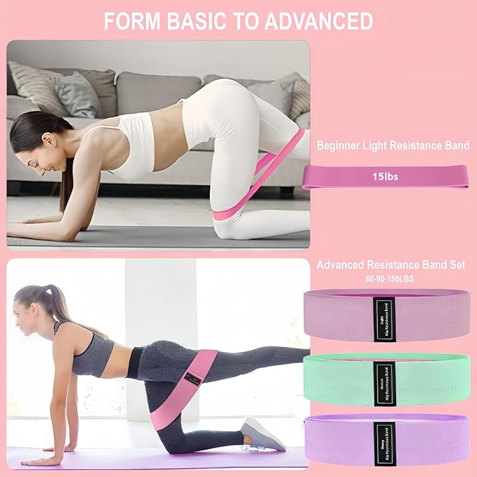 Nuplot Pilates Equipment, Pilates Kit for Home Workouts, Pilates Essentials Kit for Women, Home Pilates Kit with Pilates Ring and Ball Set, Booty Bands, Figure 8 Resistance Band, Yoga Band