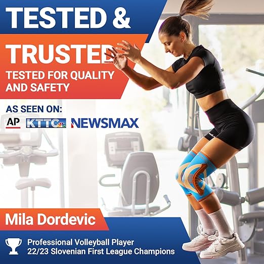 DR. BRACE ELITE Knee Brace with Size Stabilizer (2 Pack) Knee Brace for Women & Men, Workout, Sports, Daily Knee Compression Sleeve for Maximum Knee Pain Support & Fast Recovery (Olympus, XX-Large) 2