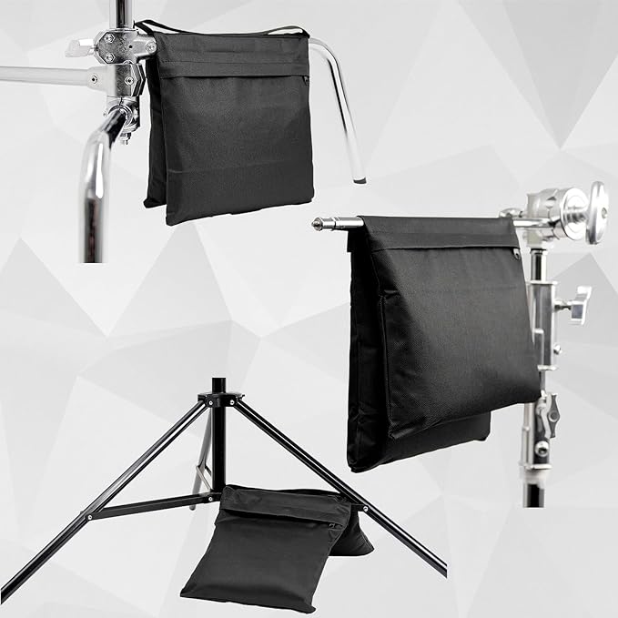 2 Pack Sandbags Weight Bags Designed for Photo Stands Light Stand Tripods Photo Sets Outdoor Patios Pop up Tents Umbrella Bases Fishing Chairs