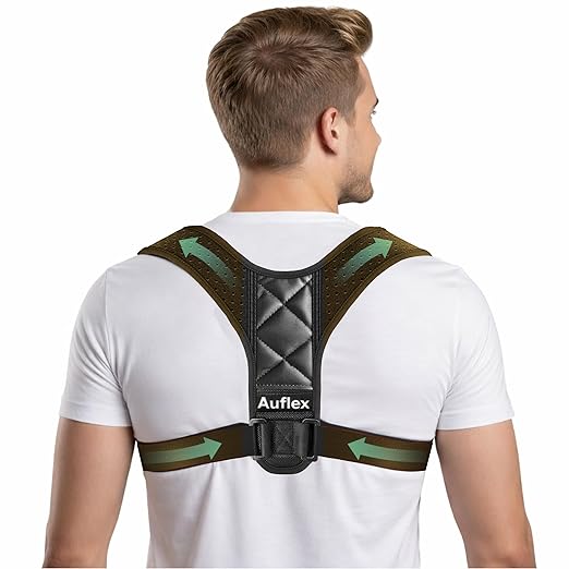 Posture Corrector for Men & Women – Adjustable Upper Back Brace & Shoulder Support – Breathable Back Straightener for Neck, Shoulder & Back Pain Relief – Comfortable Posture Trainer for Daily Use