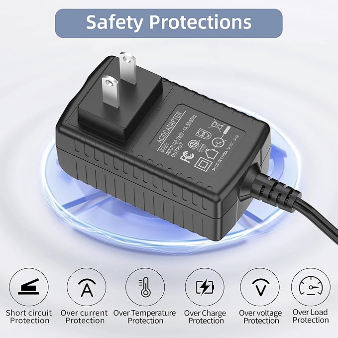 24V 1A Replacement Charger Compatible with Legiral Le3 Le6 Le9 Le11 Portable Massage Gun AC DC Adapter