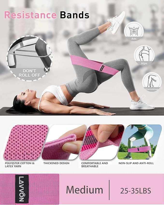 7Pcs-Barbell Pad Set for Hip Thrust - Squat Pad, Bench Press Workout Foam Weight Lifting Bar Cushion,Gym Accessories for Women with Bar Bad,with Gym Ankle Straps,Hip Resistance Bands,Lifting Strap