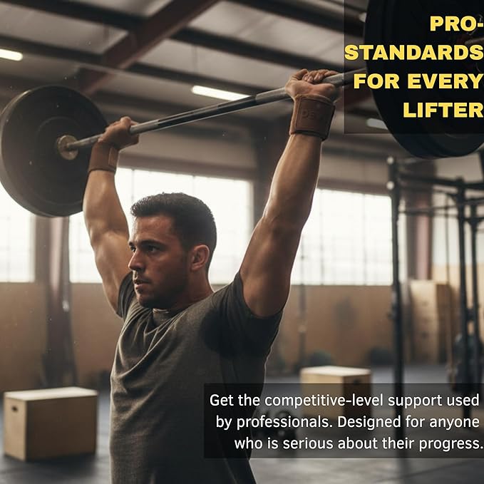 Wrist Wraps for Weightlifting 18" with Thumb Loop- Professional Quality, Best Wrist Support Wraps for Gym, Powerlifting Competition, Bodybuilding, Strength Training, Curls & Dips, Bench Press- Men and Women (Pair) DEVI