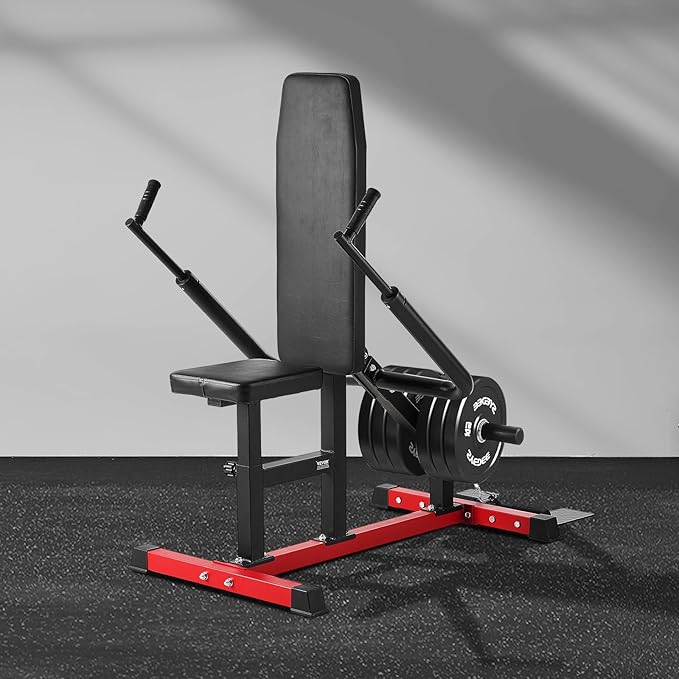 VEVOR Chest Press Machine, Bench Press Set, Adjustable Flat Incline Bench with Independent Converging Arms, Upper Chest Equipment, Fitness Home Gym Equipment Chest