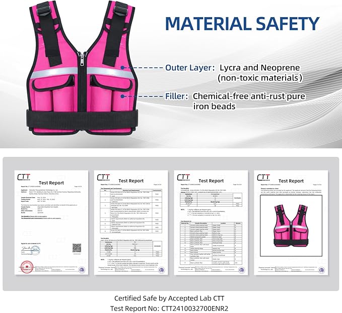 Sportneer Adjustable Weighted Vest Weights: 2-18 lbs/2-40 lbs Washable Weight Vest for Walking 16 In 1 Fast Adjust Rucking Vest for Women and Men Home Gym Running Jogging Strength Training Vests