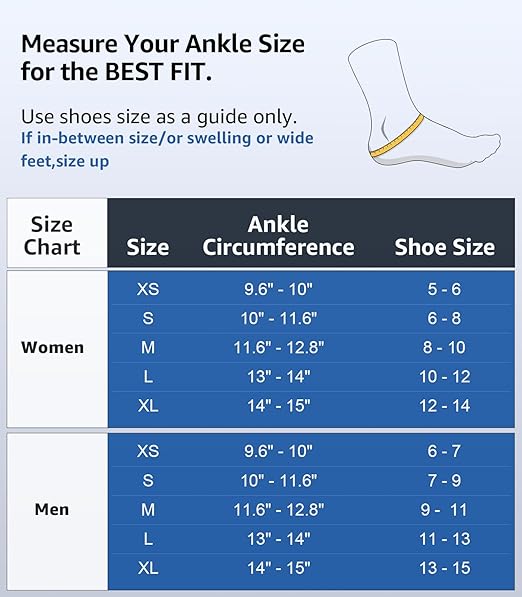 Slim-Fit Ankle Brace for Sprained Ankle, Quick Lace Up Ankle Support for Women Men with 2 Auto-Shaped Pads, Air Fabric Cool Ankle Stabilizer for Injury Recover, Running,Sports, White,L